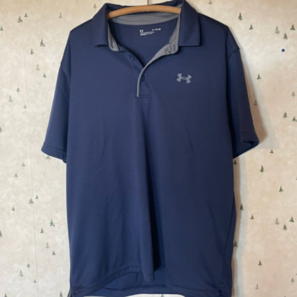 Under Armour Men's Midnight Navy/Graphite Tech Polo